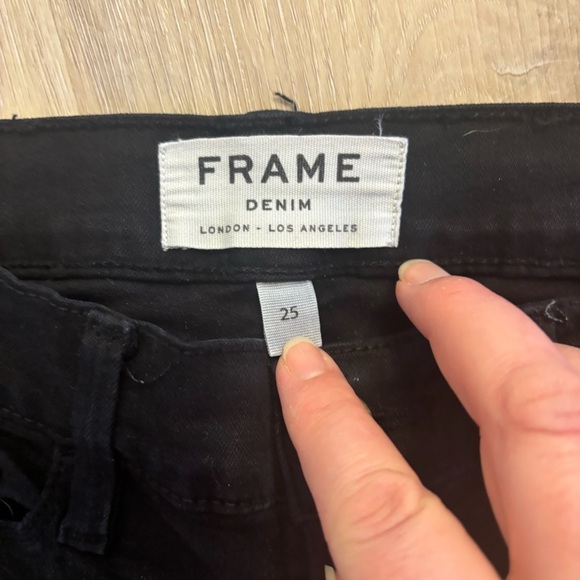 FRAME Denim Le Skinny de Jeanne Ripped Jeans black - Picture 7 of 13